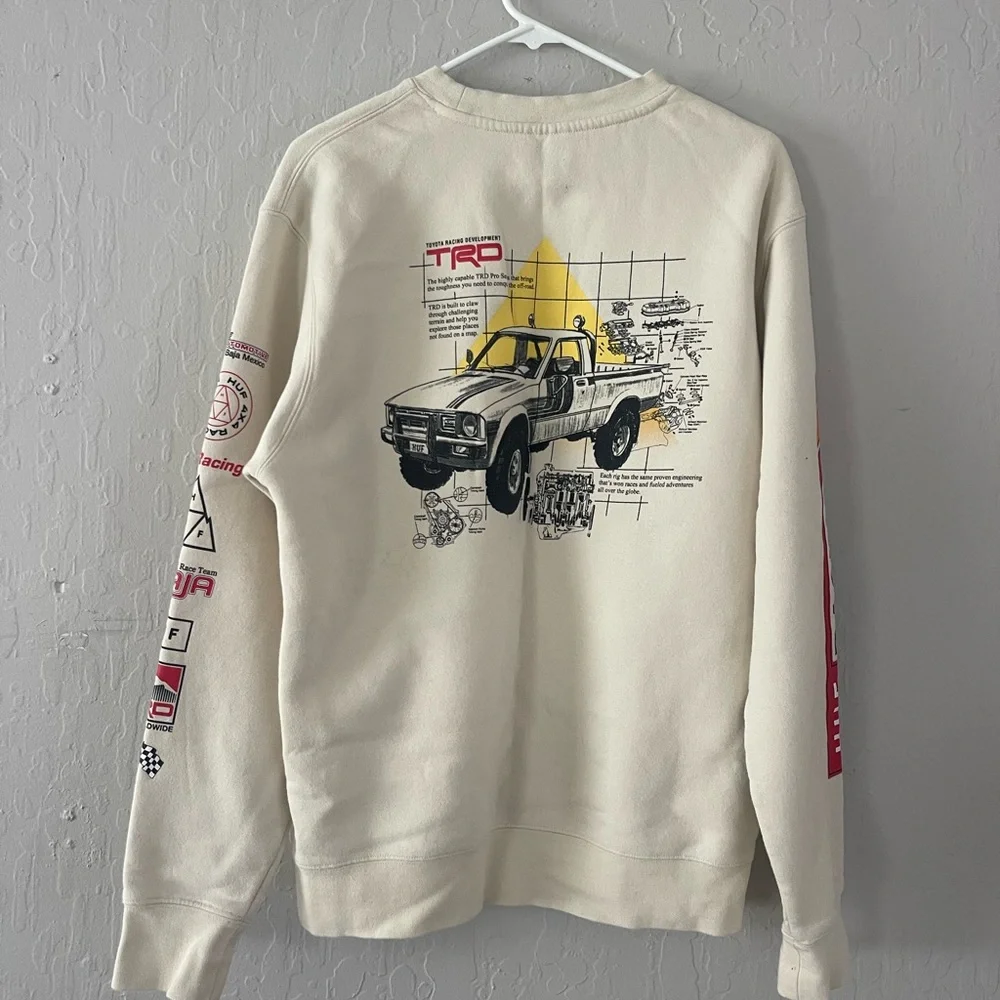 HUF TRD Men's Cream Sweater - Picture 2 of 8